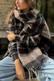 Patrick Plaid Brushed Cotton Shirt Black